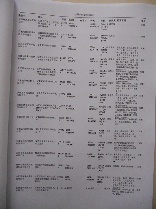 中國(guó)家紡企業(yè)黃頁(yè)可開展精準(zhǔn)營(yíng)銷，電話營(yíng)銷、郵件營(yíng)銷、傳真營(yíng)銷等等多管齊下，圓您銷售冠軍夢(mèng)