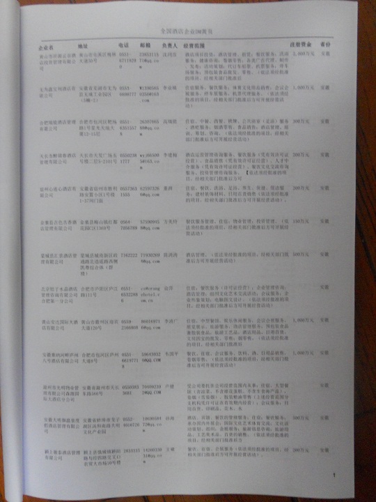 中國酒店企業(yè)黃頁可開展精準(zhǔn)營銷，電話營銷、郵件營銷、傳真營銷等等多管齊下，圓您銷售冠軍夢