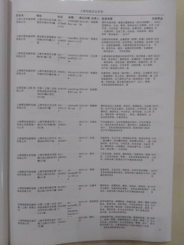 中國包裝企業(yè)黃頁可開展精準(zhǔn)營銷，電話營銷、郵件營銷、傳真營銷等等多管齊下，圓您銷售冠軍夢
