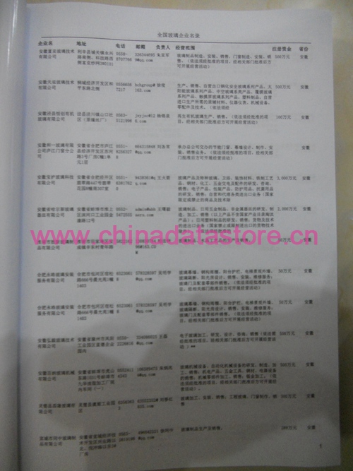 全國(guó)玻璃企業(yè)名單助您立刻獲得大量潛在客戶(hù)信息，大大減少銷(xiāo)售成本，是您的事業(yè)事半功倍
